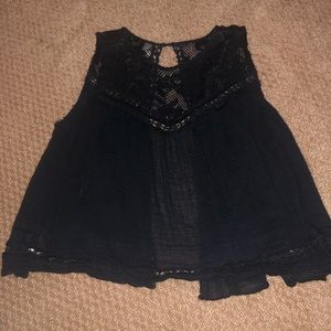 Free people open back flowy top